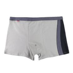 Moraj Pánské boxerky Plus Size 11 světle šedé s pruhem šedá 5XL