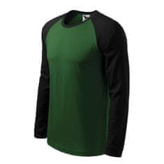 Malfini Pánské tričko Street LS M MLI-13006 bottle green - Malfini 3XL