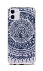 TopQ Kryt iPhone 11 silikon Navy Mandala 45050