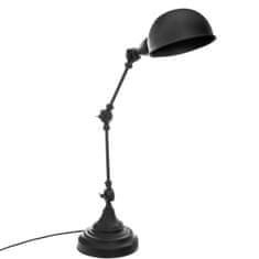 Atmosphera Lampa na psací stůl BASALT, kovová, 55 cm, černá