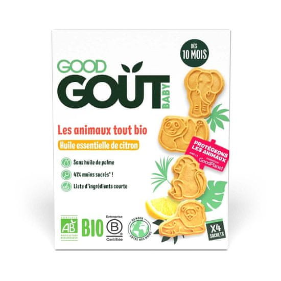 GOOD GOUT BIO Zvířátka citronová 80 g