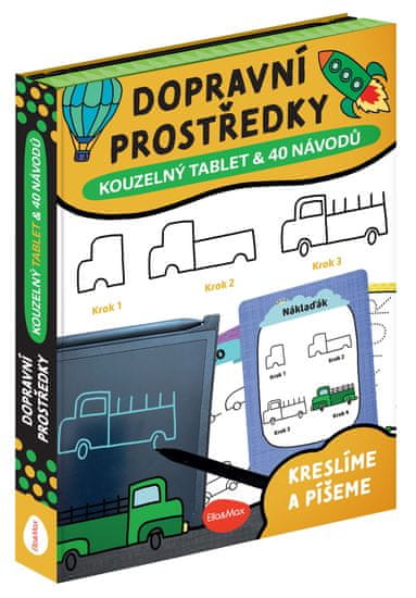 Presco Publishing Kouzelný tablet & 40 návodů – DOPRAVNÍ PROSTŘEDKY