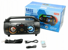 Bass Bluetooth reproduktor BoomBox s rádiem BASS