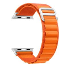 VšeNaMobily.cz Nylonový řemínek se sponou pro Apple Watch 38/40/41mm - - Oranžová -