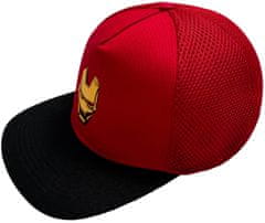 CurePink Čepice - kšiltovka snapback Marvel|Iron Man: Face (nastavitelná)