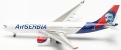 Herpa Airbus A330-243, Air Serbia, "Nikola Tesla", Srbsko, 1/500