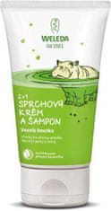 Weleda 2 v 1 Sprchový krém a šampon, Veselá limetka 150 ml