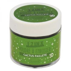 Aladine Embosovací prášek Aladine 25 ml - cactus zelená třpytivá