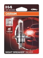 Osram Stříbrná žárovka OSRAM Night Breaker H4 12V/60/55 - X1 64193NBS-01B