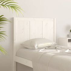 Greatstore Čelo postele bílé 105,5 x 4 x 100 cm masivní borovice