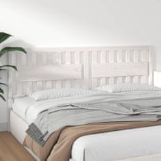 Greatstore Čelo postele bílé 205,5 x 4 x 100 cm masivní borovice