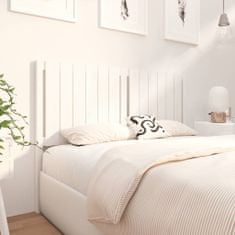 Greatstore Čelo postele bílé 145,5 x 4 x 100 cm masivní borovice