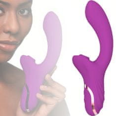 Vibrabate Velký fialový orgasmický vibrátor g-bodu sání klitorisu