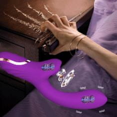 Vibrabate Velký fialový orgasmický vibrátor g-bodu sání klitorisu