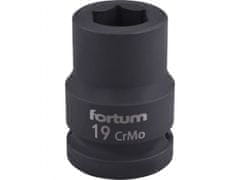 Fortum Hlavice nástrčná rázová 3/4", 19mm, L 52mm