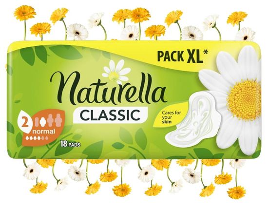 Procter & Gamble Hygienické vložky Naturella Classic s křidélky 18 ks.