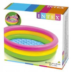 Intex Nafukovací bazén kulaté měkké dno 114x25cm