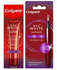 Colgate Max White Overnight bělicí pero 2,5 ml + Max White Ultra Multiprotect 50 ml