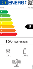 Kluge CHLADNIČKA VESTAVNÁ KC2192J + 4 roky záruka po registraci