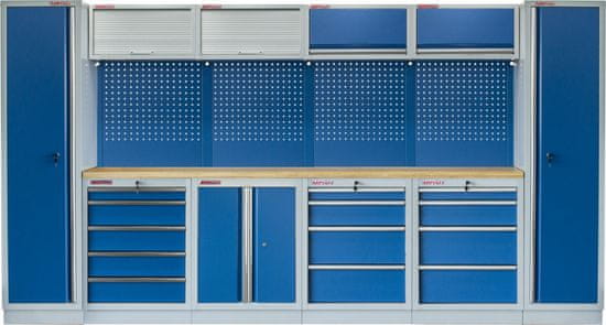 AHProfi Kvalitní PROFI BLUE dílenský nábytek 3920 x 495 x 2000 mm - MTGS1300A7 Blue