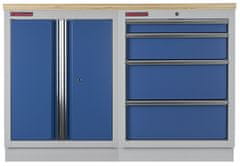 AHProfi Sestava kvalitních PROFI BLUE dílenských skříněk s pracovní deskou - MTGS1300BAL07