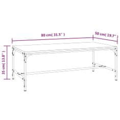 Vidaxl Konferenční stolek dub sonoma 80x50x35 cm kompozitní dřevo