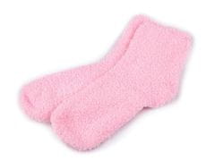 Kraftika 1pár růžová sv. dámské / dívčí froté ponožky, ponožky