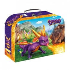 Teddies Kufřík/Kufr školní papírový Spyro 35x23x10cm