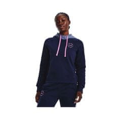 Under Armour Mikina tmavomodrá 168 - 172 cm/M Rival Fleece CB Hoodie