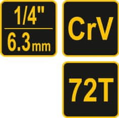 Vorel Ráčna 1/4" 155 mm vyhnutá poplastovaná