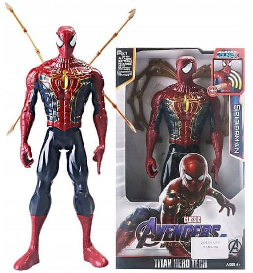 Avengers Spiderman - Figurka 30 cm Avengers - ZVUKY.