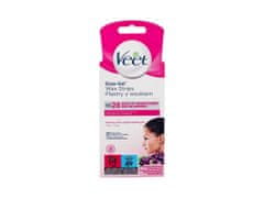 Veet 20ks easy-gel wax strips face normal skin