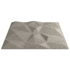 Vidaxl Nástěnné panely 24 ks betonově šedé 50 x 50 cm EPS 6 m² diamant