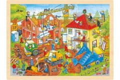 Dřevěné puzzle Na staveništi 96 dílků