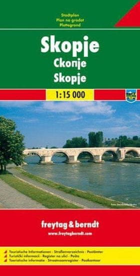 Freytag & Berndt PL 117 Skopje 1:15 000 / plán města