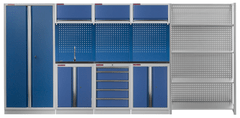 AHProfi Sestava PROFI BLUE dílenského nábytku 4155 x 465 x 2000 mm - MTGS1300NE