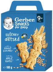 Gerber dětské sušenky 6 x 180 g