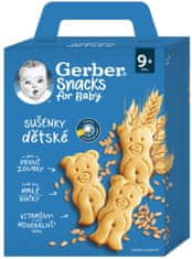 Gerber dětské sušenky 6 x 180 g