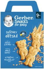 Gerber dětské sušenky 6 x 180 g