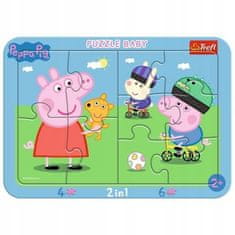 Trefl Rámové puzzle Veselé Prasátko Peppa