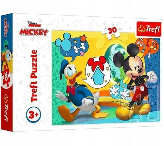 Trefl Puzzle Mickey a veselý domeček 30 dílků