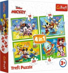 Trefl Puzzle Mickey Mezi přáteli 4v1