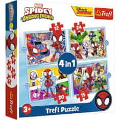 Trefl Puzzle Spidayův tým 4v1