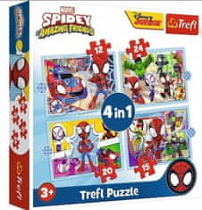 Trefl Puzzle Spidayův tým 4v1