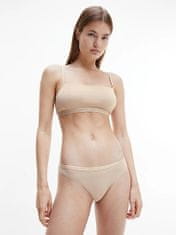 Calvin Klein Dámská bralettka 2 pack 000QF6040E - W5I - Béžová - Calvin Klein S béžová