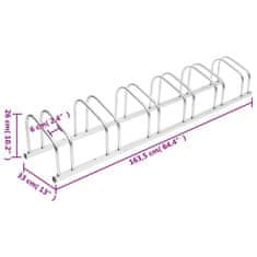 Vidaxl Stojan na kola pro 6 kol pozinkovaná ocel
