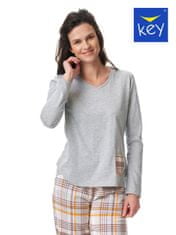 Key Dámské pyžamo Key LNS 458 B23 S-XL melanžově šedá XL