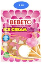 Bebeto  kyselé želé bonbóny Ice cream 80g (2 ks)