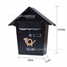 Korbi Poštovní schránka černá L9 | Bezpečné Doručení Pošty