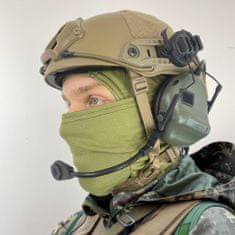 Partizan tactical Sluchátka FAST Helmet Olive s taktickým ozvučením, aktivním potlačením hluku a podporou pro rádiové spojení